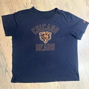 Nike MLB Chicago Bears Vintage Blue Short Sleeve Tee with Classic Crew Neck